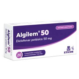 Algilem 50 Diclofenac Potásico 50 - 20 Comprimidos recubiertos