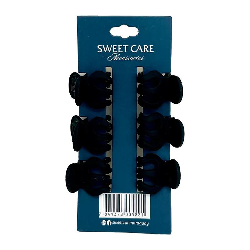 Set de Pincitas de Cabello Negro Sweet Care - Cont. 6 unidades