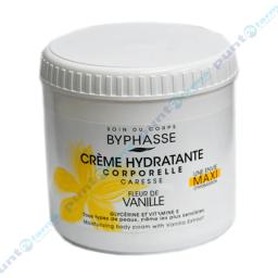 Crema Hidratante Corporal Caresse Flor de Vainilla con Glicerina y Vitamina E Byphasse - 500mL