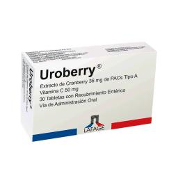 Uroberry Extracto de Cranberry 100 mg  - Cont. 30 Comprimidos