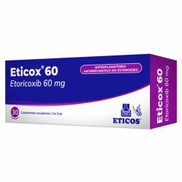 Eticox 60 - Etoricoxib 60 mg  - Caja de 30 Comprimidos