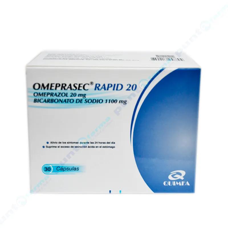 Omeprasec Rapid Omeprazol 20 mg - Cont. 30 Capsulas