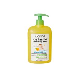 Shampoo 2 en 1 con Acondicionador y Calendula Baby Corine de Farme - 500mL