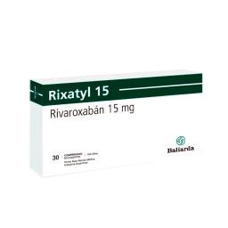 Rixatyl Rivaroxaban 15 mg - Caja de 30 Comprimidos Recubiertos