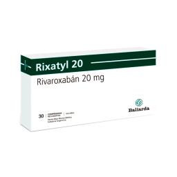 Rixatyl Rivaroxaban 20 mg - Caja de 30 Comprimidos recubiertos