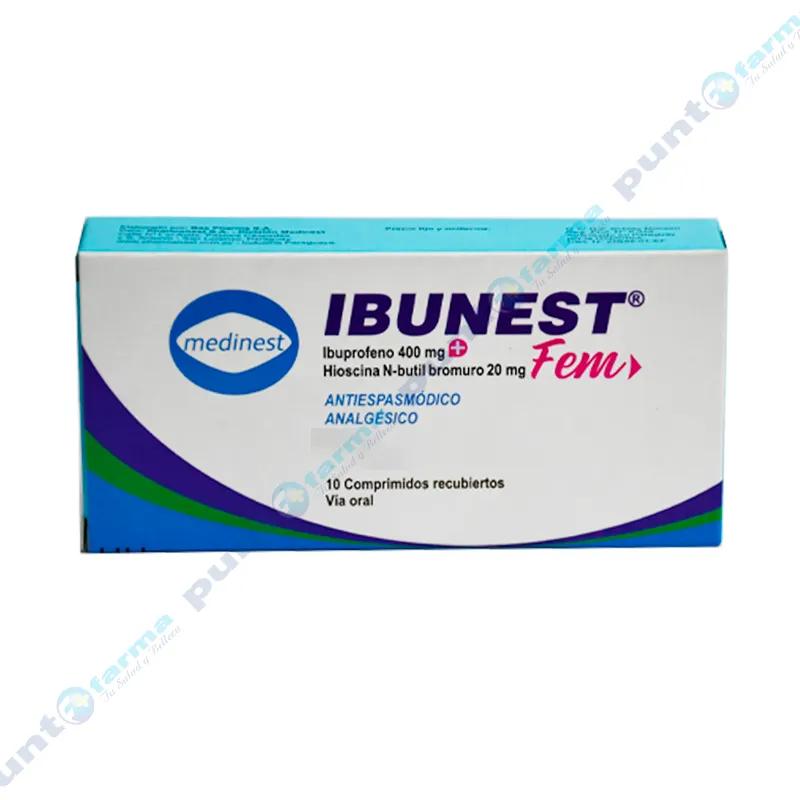 Ibunest Fem Ibuprofeno 400 mg - Cont. 10 Comprimidos Recubiertos