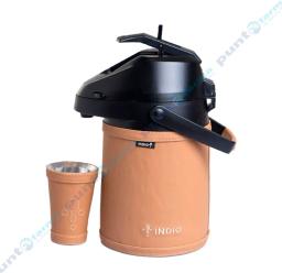 Termo de Terere Inox Simil Marron Suela Indio - 2,5 Litros