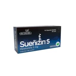 Sueñizin Melatonina 5 mg - Cont. 10 Capsulas Blandas.