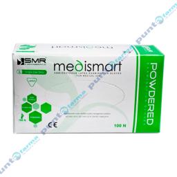 Guante Latex de Examinacion Mediano Medismart - Caja de 100 Unidades