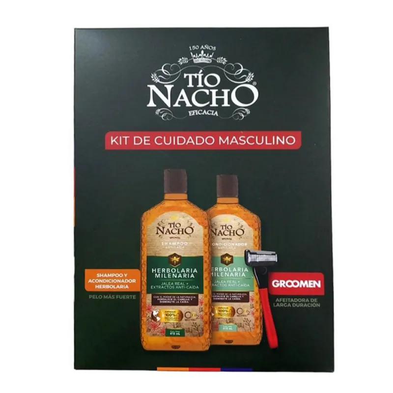 Pack Tio Nacho Herbolaria Sh +  Aco +  Groomen Afeitadora