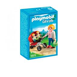 Madre con Cocherito Doble PlayMobil