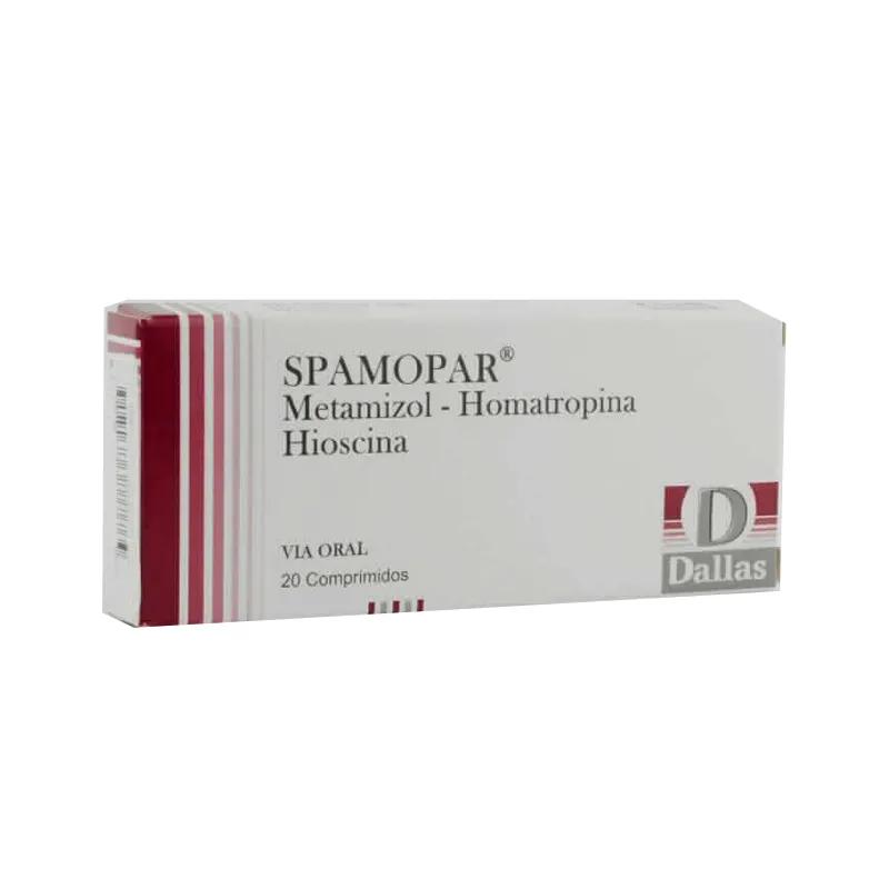 Spamopar Metamizol Homatropina - Caja de 20 comprimidos