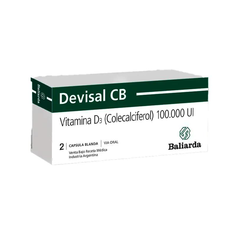 Devisal CB Vitamina D3 - Cont. 2 Capsulas Blandas