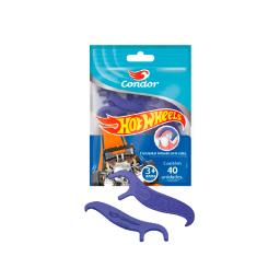 Hilo Dental Hot Wheels Flossers Kids Condor -  Cont. 40 unidades