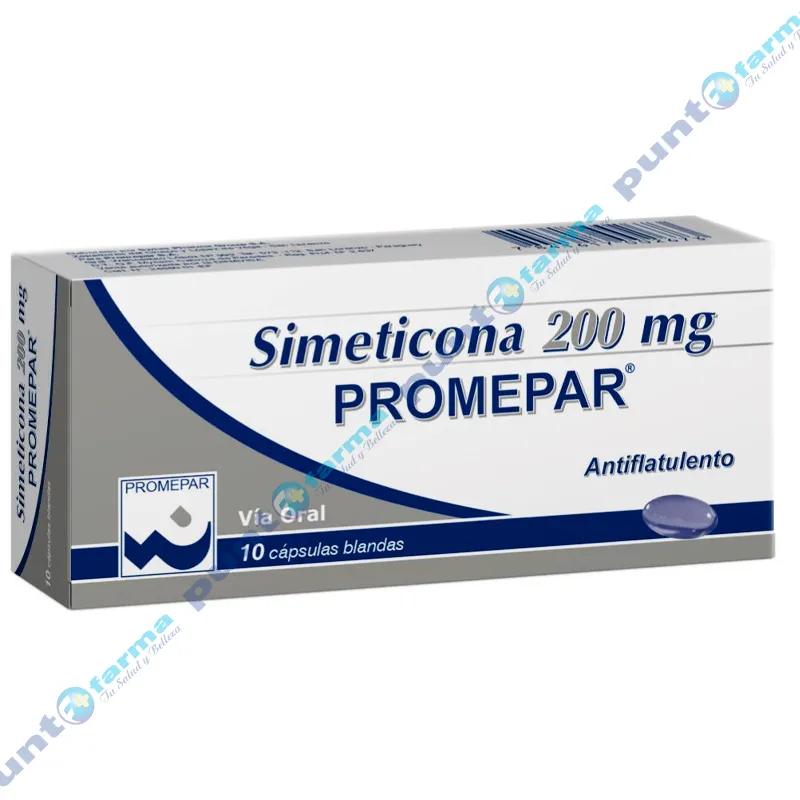 Simeticona 200 mg Promepar - Cont. 10 Capsulas Blandas