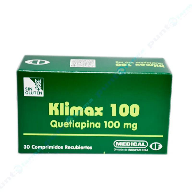 Klimax Quetiapina 100 mg - Cont. 30 Comprimidos Recubiertos