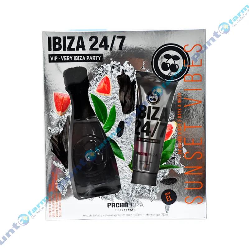 Set Pacha Ibiza 24/7 Vip Very Ibiza Party for Men + Shower Gel