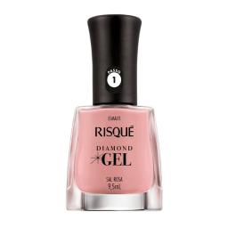 Esmalte para Uñas Diamond Gel Sal Rosa Risque - 9,5ml