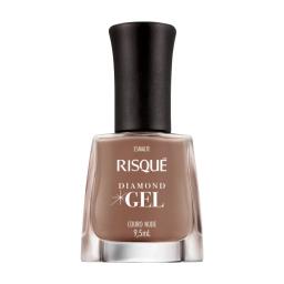 Esmalte para Uñas Diamond Gel Couro Nude Risque - 9,5ml