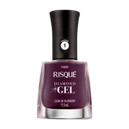 Esmalte para Uñas Diamond Gel Calda Blueberry Risque - 9,5ml