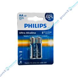 Pilas Ultra Alcalina AA Philips - Cont. 2 Unidades