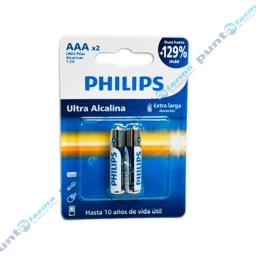 Pilas Ultra Alcalina AAA Philips - Cont. 2 Unidades