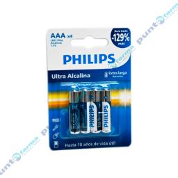 Pilas Ultra Alcalina AAA Philips - Cont. 4 Unidades