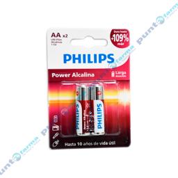 Pilas Alcalinas AA Philips - Cont. 2 Unidades