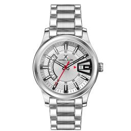 Reloj Daniel Klein Masculino Plateado Fondo Gris