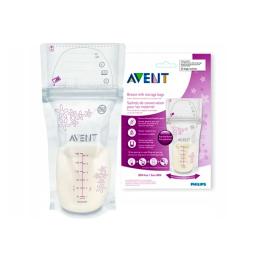 Bolsas de Almacenamiento para Leche Materna Avent - Cont. 25 unidades