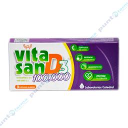 Vitasan D3 100.000 UI - Cont. 3 Capsulas Blandas