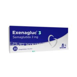 Exenagluc Semaglutida 3 mg - Cont. 30 Comprimidos