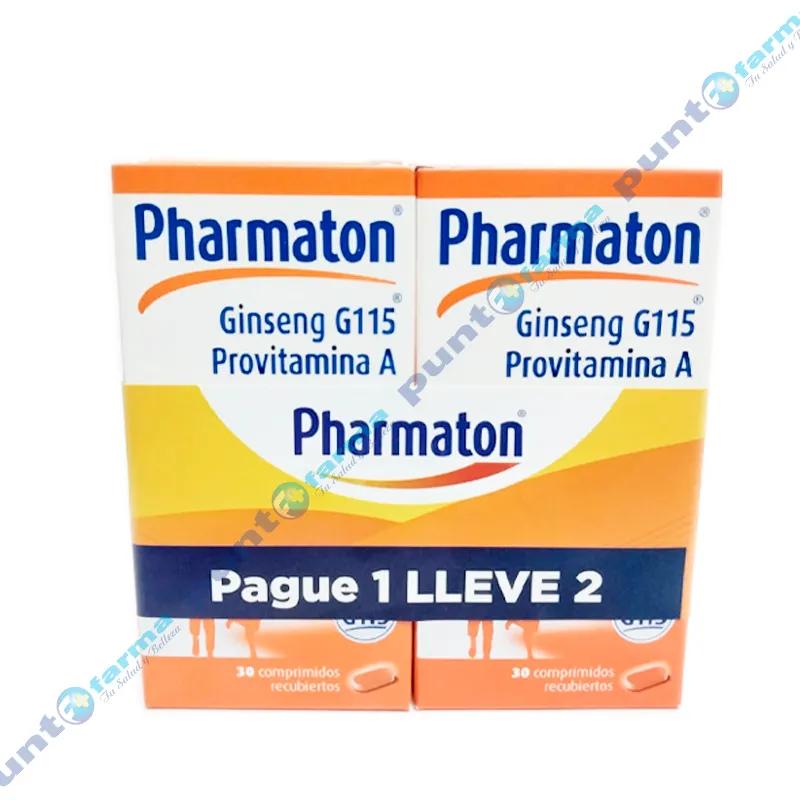 Pack Pharmaton Ginseng G115 Provitaminas A - Cont. 30 Comprimidos c/u