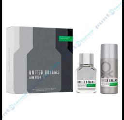 Set Benetton United Dreams Aim High Eau de Toilette + Desodorante Spray