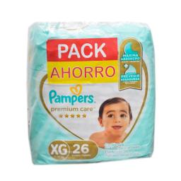 Pañales Pampers Pack Premium Care G - 26 Unidades