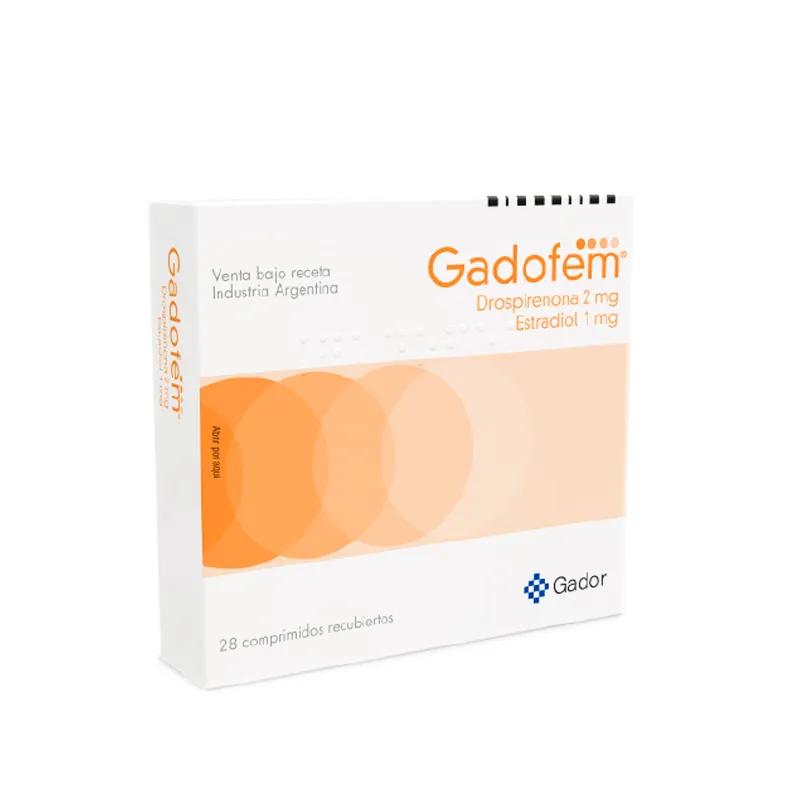 Gadofem Drospirenona 2 mg Estradiol 1 mg - Cont. 28 Comprimidos
