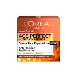 Crema Reparadora Noche +60 L´oreál Age Perfect Nutrición Intensa - 50mL