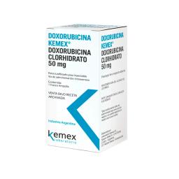 Doxorubicina 50mg Kemex - 1 Frasco Ampolla para uso Endovenoso