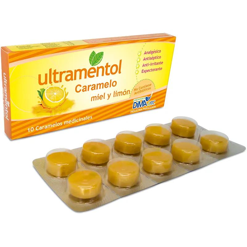 Ultramentol Miel y Limón Caramelo - Cont. 10 Caramelos