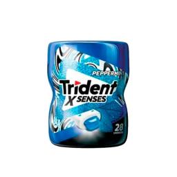 Chicles Hortela Trident Menta - Pote de 54 gr