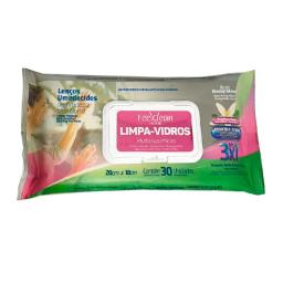 Toallitas Húmedas Limpia Vidrio Feelclean -Cont. 30 unidades