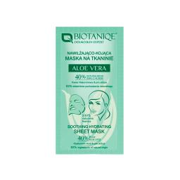 Mascarilla Facial Calmante Hidratante Aloe Vera Biotaniqe - Cont. 15 mL