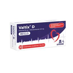 Valtix D Valsartan 80 mg Hidroclorotiazida 12,5 mg - Cont. 30 Comprimidos