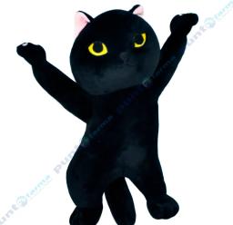 Peluche Hipoalegénico Gato Negro