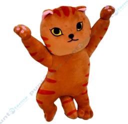 Peluche Hipoalegénico Gato Marrón