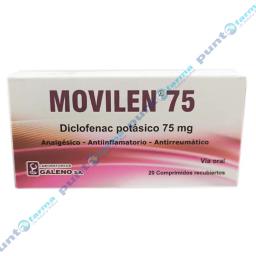 Movilen Diclofenac Potasico 75 mg - Cont. 20 Comprimidos