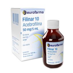 Filinar 10 Acebrofilina 50mg/5mL - Frasco de 120 mL