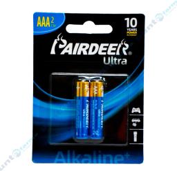 Pilas Pairdeer Ultra Alkaline AAA - Cont. 2 unidades