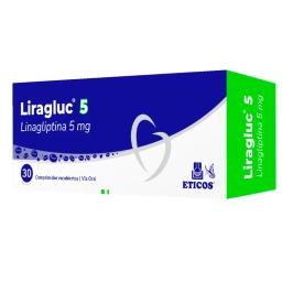 Liragluc Linagliptina 5 mg - Cont. 30 Comprimidos