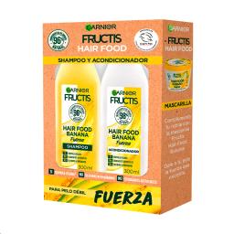 Pack  Fructis Hair Food Banana Shampoo + Acondicionador - 300mL